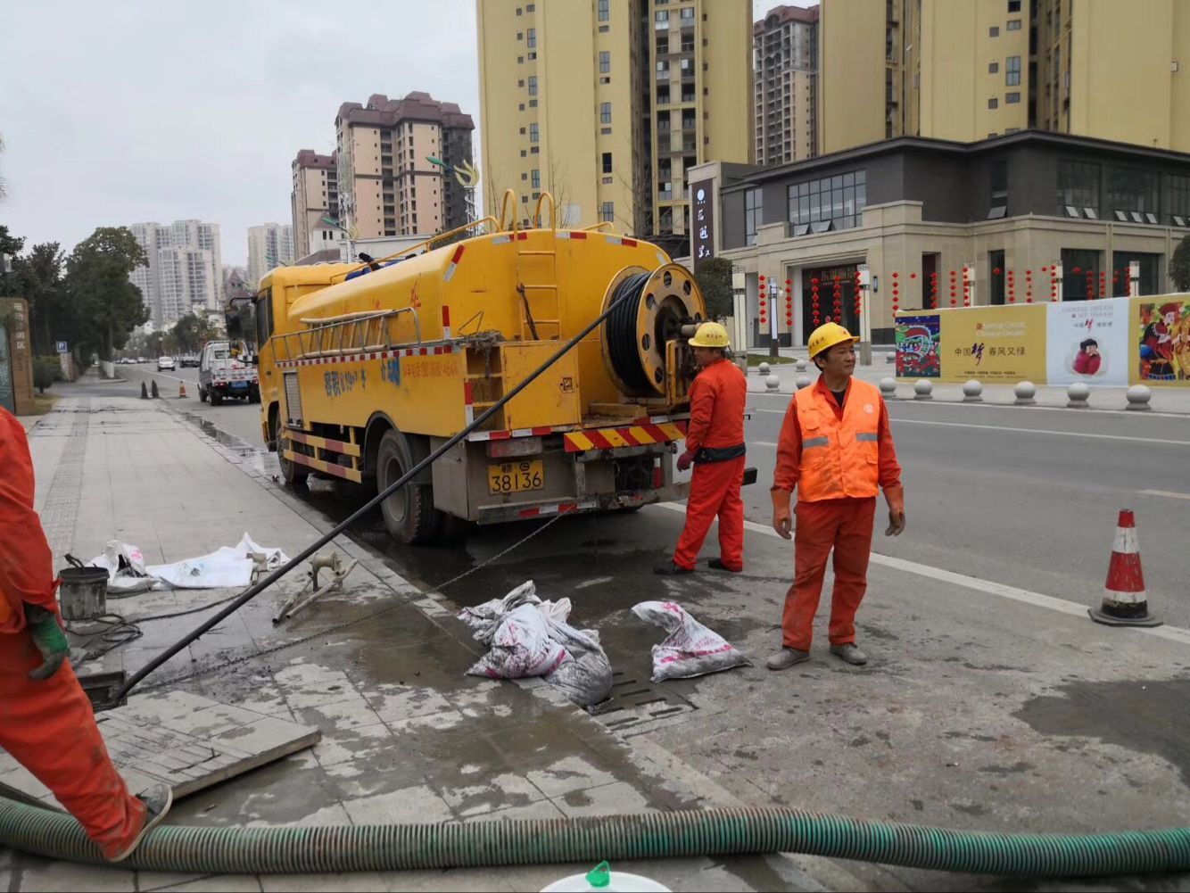汉源排污管道清淤-管道清洗